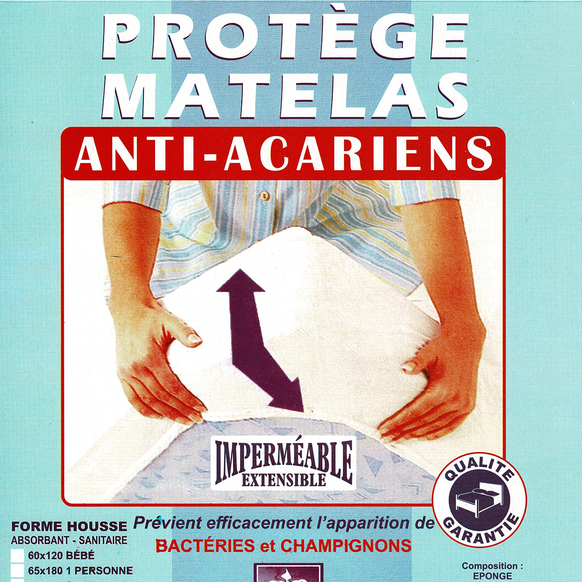 Alése (90X190) protège-matelas Imperméable Anti-Acariens Anti